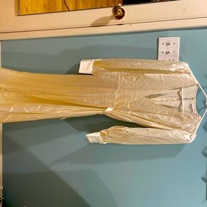 REFORMATION long silky white dress